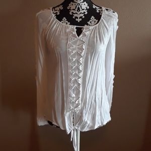 XOXO white size large blouse